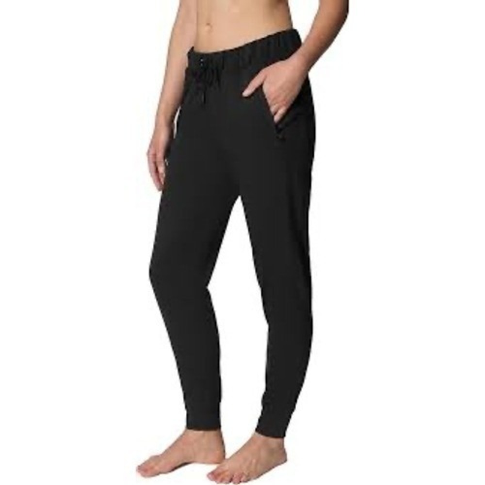 Yogalicious Lux Avenue Jogger Black Activewear Pockets‎ Wicking Size M NEW